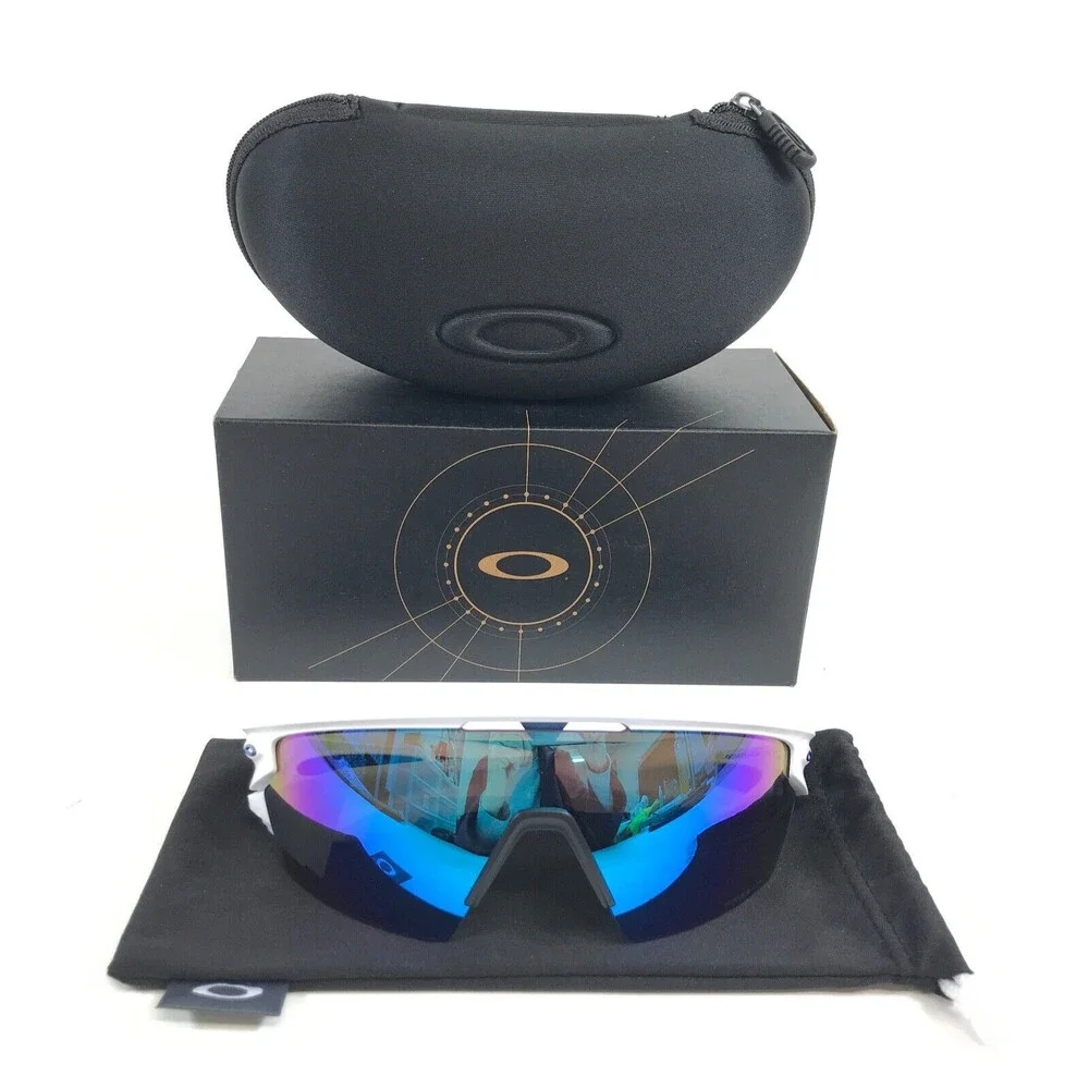 Oakley Sunglasses Sphaera OO9403-0236 Matte White with Prizm Sapphire Polarized